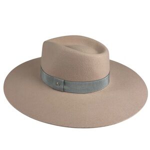 rag & bone Womens Light Pink Wool Wide Brimmed Fedora Hat Size Medium